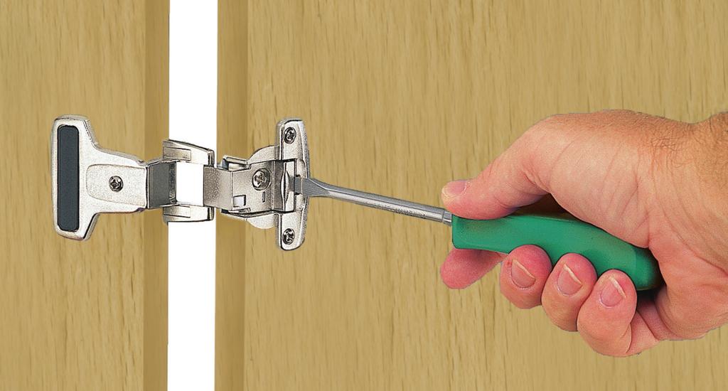 3. Tighten fixing screw. 1. Adjust door 2 mm out via Cam adjustment screw. Number of Hinges Per Door 600 [24 ] The number of hinges required 2400 [94 ] depends on the size and weight of the door.