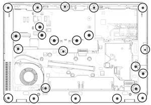Internal base enclosure Internal base enclosure removal procedures for HP EliteBook 745 models and HP EliteBook 755 models are in separated in the following sections.