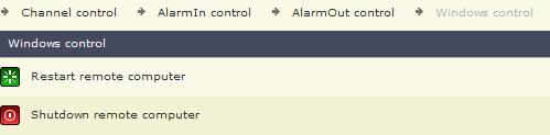 (Fig. 9-77) Select an output device from the AlarmOut column. Double-click the Triggering Status icon to activate the alarm output device.