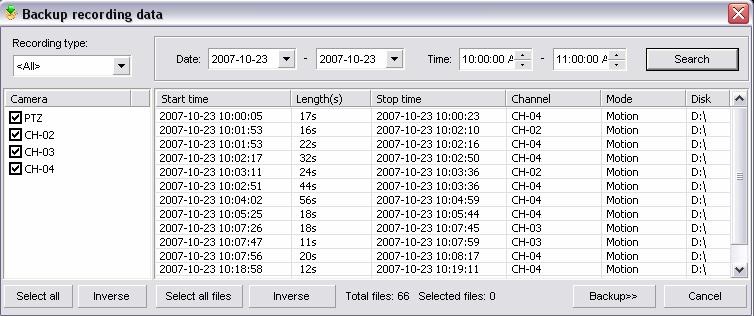 (Fig. 6-19) Use the Date drop down box to set a date range to filter the results. Use the Time fields to set a start and end time range to filter the results.
