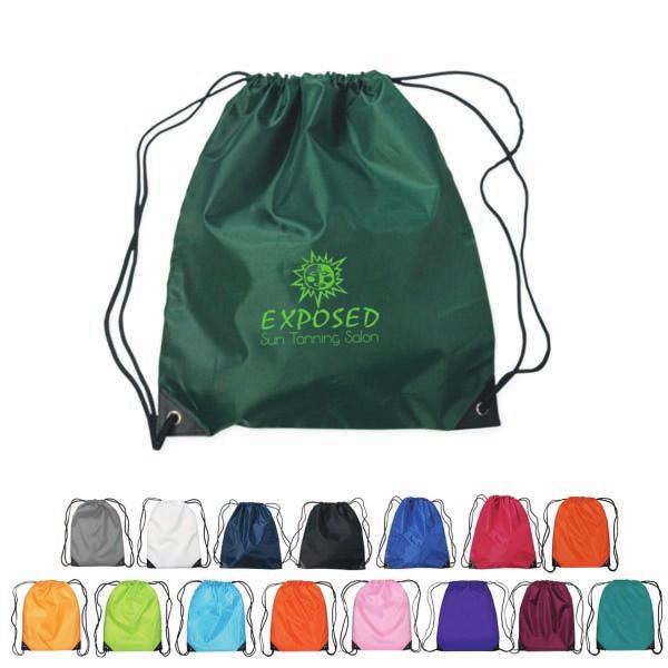 Drawstring Backpack - CEF 5500 Unit Cost $1.99 $1.79 $1.69 $1.59 $1.49 $1.29 Sporty backpack made with thick denier fabric, always a hit with the college market!
