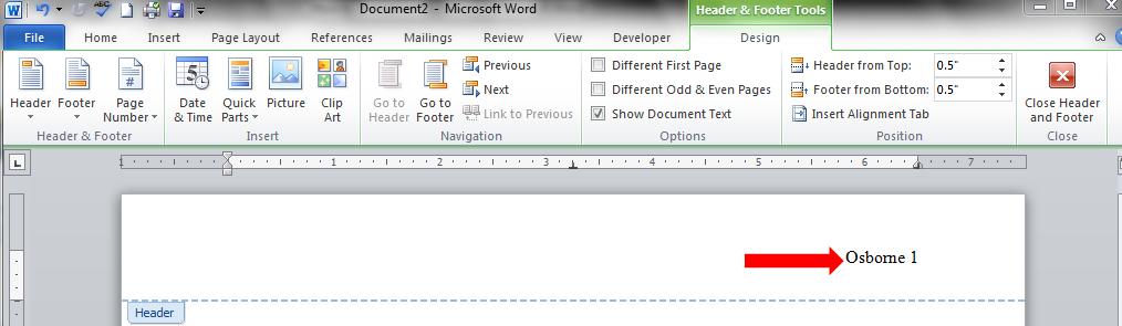 Open the Microsoft Word program on your computer, and follow the instructions on the next pages to design the document in which you will type your essay.