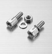 DJJJK SUBMINIATURE & K CONNECTOR SERIES Accessories/Lock screw block A varietly of accessories are available for the D subminiature connectors.