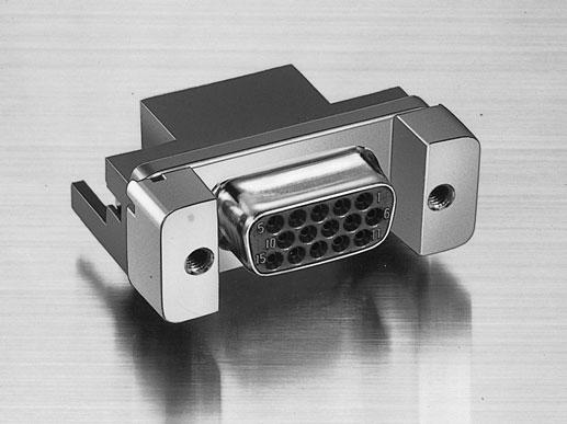 D SUBMINIATURE CONNECTOR JK SERIES Right angle through-hole plug and socket RIGT ANGLE TROUG-OLE SOCKET 01 (with hexagonal lock screw blocks) (with rectangular lock screw blocks) Features The mating