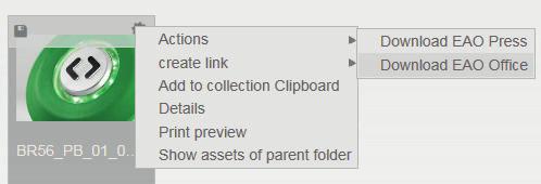 Download Media Data 1 2 Image options If you hover the mouse over an image, two icons will appear on top of the window. 1 Save icon Quick selection, option to donwload the image.