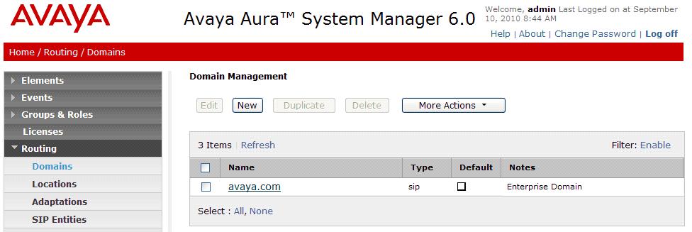5. Configure Avaya Aura TM Session Manager This section provides the procedures for configuring Session Manager.