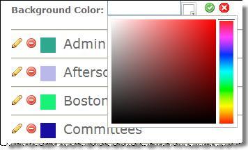 Chapter 4 Versatrans e-link Calendar 4. Click 149 to display the brightness control box and primary color palette.