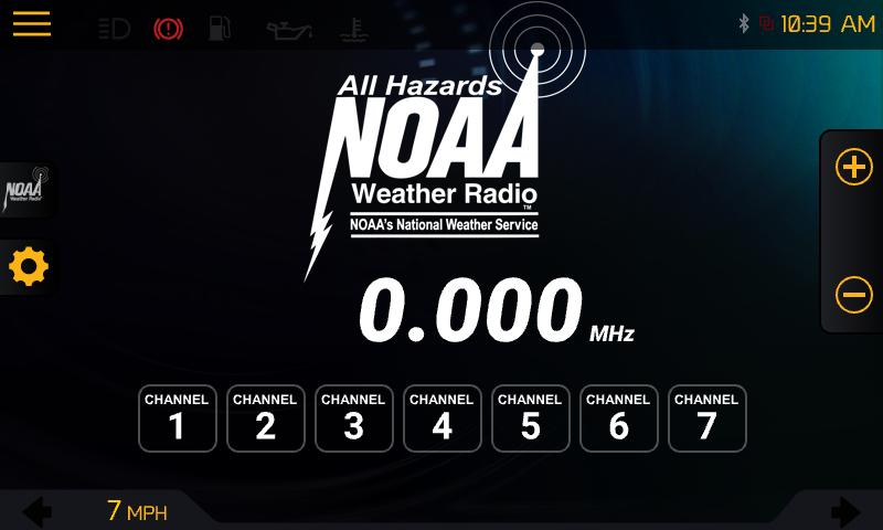 Weather Band The Weather Band contains 7 weather-dedicated channels to receive alerts and other