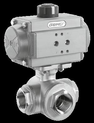 GEMÜ 728 has a low maintenance electric actuator with a powerful DC motor.