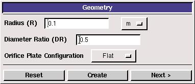 7.3 Creating the Geometry 7.3 Creating the Geometry To define the geometry for the model, click the Geometry button in the Operation toolpad. Operation (Geometry) This opens the Geometry form.