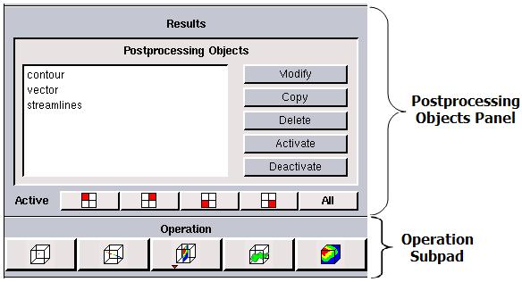 Postprocessing Section 9.2.3 describes how to manage these postprocessing objects (e.g., how to modify, copy, delete, activate, and deactivate them). Sections 9.3 to 9.