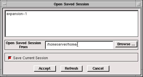 3.2 Menu Bar To save the session which is open already, turn on the Save Current Session option.