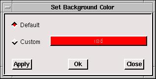 3.2 Menu Bar Figure 3.2.12: Add Link Panel 3.2.7 Set Background Color File Set Background Color The Set Background Color option allows you to set the background color of the graphics window to any color of your choice.