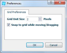 Other notable features when working with the Template Designer: Background Grids You can activate or deactivate grid lines to