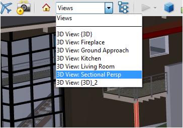 Cameras option as it takes all the 3D views in your model and merges