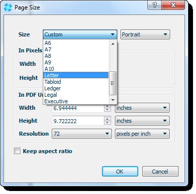 This allows you to pre-select or create a customized paper size with a specific