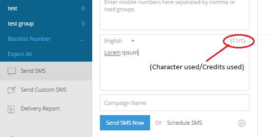 uniocode option i.e. when you send sms in other languages, the limit is 55-70 characters.