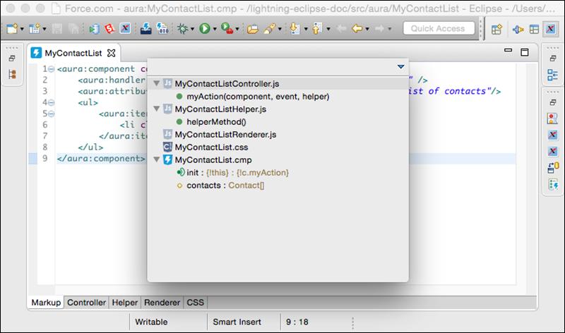 Develop with the Force.com IDE Notable Lightning Components Features in the Force.
