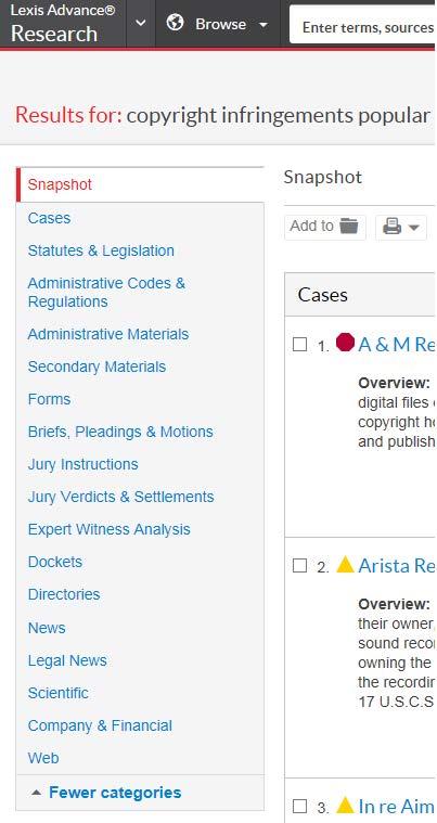 Get research help as you select Filters. Go to Advanced Search and get assistance with developing a terms & connectors search. Request your search to exclude or include certain words.