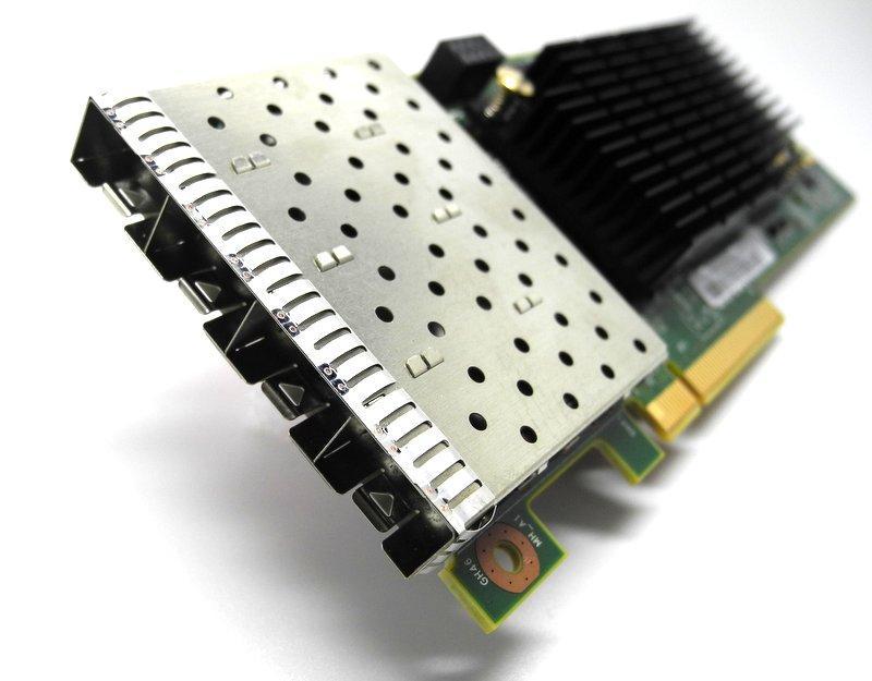 10Gb Ethernet Card (FCoE and iscsi) The new 4x port 10GbE card will only be supported in the new SVC DH8 and in the Storwize V7000 2076-524 The card is delivered with the SFPs fitted, unless it is a