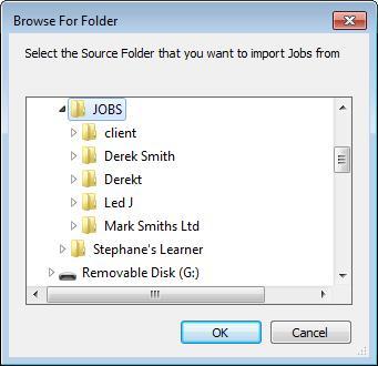 3.3.2 Backing up the Jobs folder It is good practice to regularly backup the content of the Jobs folder, as well as the content of the FSM settings folder (My Documents \FlexiSight Manager), to