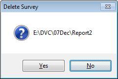 Survey folder location Figure 3.21 Import Screen 8. FSM will give you the option to delete the report you have just imported from the Memory Card (see Figure 3.22).