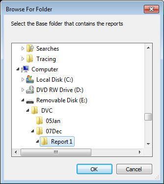 Figure 7.2 Selecting a Classic Report You can create a word report based on the original report created on site: Select Report from the command bar.