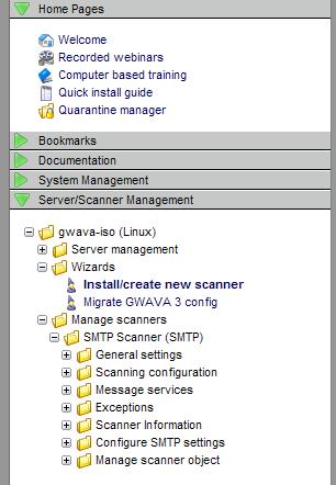 Your SMTP scanner is now created and ready to configure.