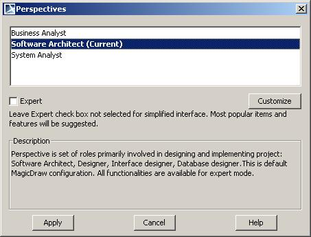Environment and Project Options Environment Options allow to configure MagicDraw application with user-specific preferences that are shared for all projects and stored in configuration file at user s
