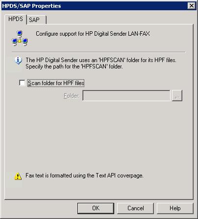 1. From the HP Digital Sender link applet, select Inbox tab. 2. Select Enable receive. 3.