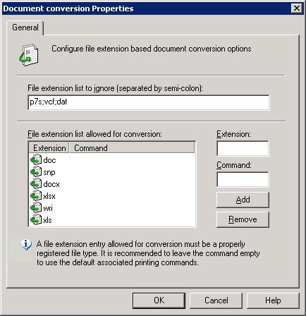 3. Click OK. 7.2 Document Conversion GFI FaxMaker enables users to send faxes by attaching content to an email. GFI FaxMaker automatically converts the attachment to fax.