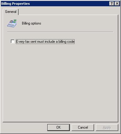 NOTE 1. Faxes without billing codes are not sent if this feature is enabled. 2. When sending faxes via email, billing codes can be included in the email subject.