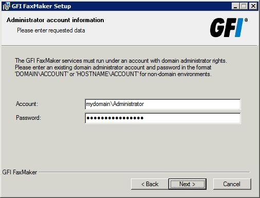 default is FaxMaker. For more information about how to use the web interface refer to The GFI FaxMaker web interface. Click Next.