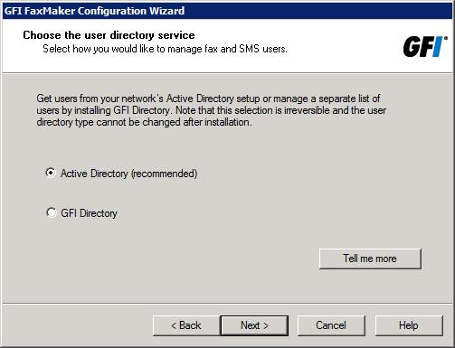 Screenshot 36: Choosing a user directory service 8.