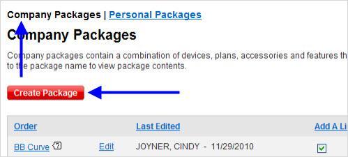 1. Hover your mouse over the Orders tab and click on Packages. 2.