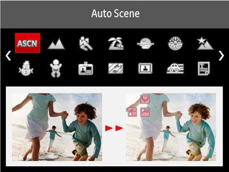 Scene Mode (SCN) During Panorama Mode shooting, press the button to interrupt shooting and save the current pictures. Press the down button ( ) to cancel shooting and delete previously taken pictures.