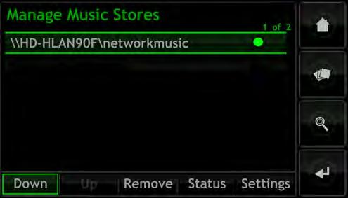 Operation - External Storage If the new Music Store is not to be the primary CD data store location select No.