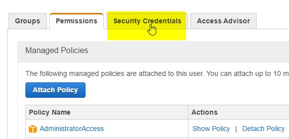 Warning: AdministratorAccess allows almost all permissions within the AWS account and should be restricted to just the administrator of the account.