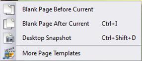 Adding a blank page between pages in easy by