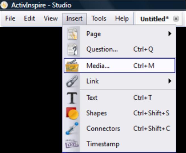 Module 4 Adding video clips Inspire will embed Windows Media files.