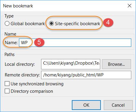 Click Bookmarks and 3. Select Add bookmark.
