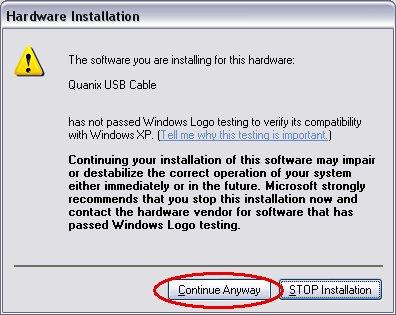 - 3 - - If Windows XP is configured to warn for not-whql certified