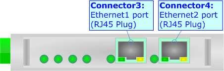 To connect the device to an Hub/Switch is recommended the use of a straight cable, to connect the device to a PC/PLC/other is