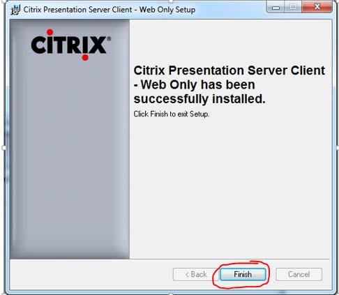 Now that the Citrix client is installed, you are ready to access the E-CAR application.