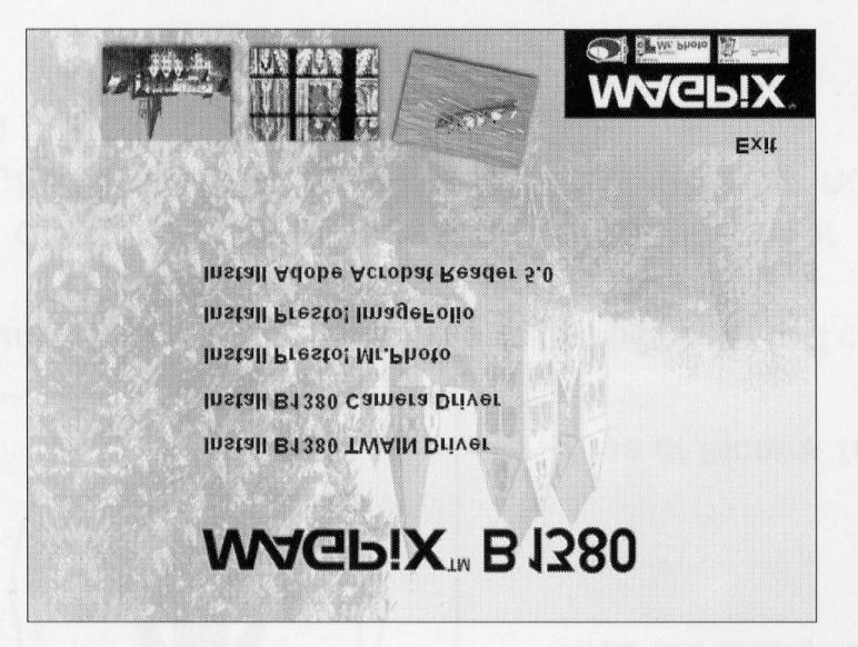 E. Downloading Your Pictures To Your PC 1. Install the drivers and photo software. The CD included in the box contains the MAGPiX B1380 driver and bonus software (Mr. Photo).