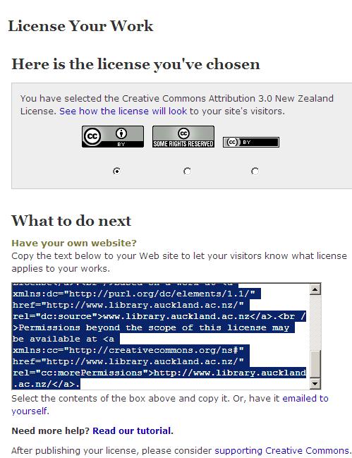 Here you can also copy the HTML code of your license and paste it in the Code view of the website in