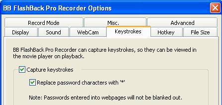 Tick this option to have the Recorder toolbar displayed at the bottom of the desktop.