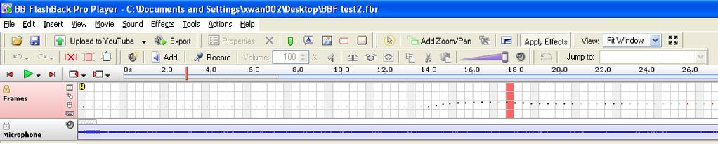 3. Editing a movie When you open an existing movie or screencast in BBFlashBack, you can play it and edit it.