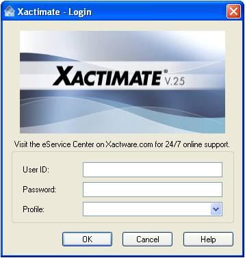 Step 17 Once the process is complete, the Xactimate-Login screen will appear.