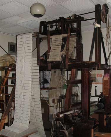 Computer of the day Jacquard loom late 1700 s for weaving silk Program on punch cards